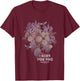 Bridgerton I Burn for You Vintage Retro Floral Chest Poster T-Shirt - T-Shirt | Maroon