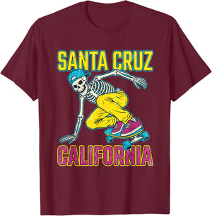 Retro Santa Cruz Clothing Kids Skaters Girls Y2K T-Shirt - T-Shirt | Maroon