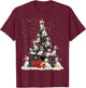 Dalmatian Christmas Tree Dog Santa Xmas Merry Dogmas Men Women Kids T-Shirt - T-Shirt | Maroon