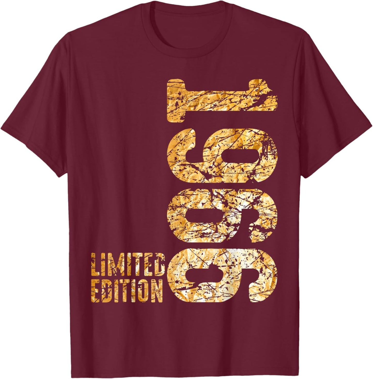 60th Birthday Man Woman 60 Years Decoration 1966 Gift Funny T-Shirt - T-Shirt | Maroon