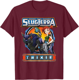 Produit sous Licence Officielle Slugterra | Trixie | STC3002 T-Shirt - T-Shirt | Maroon