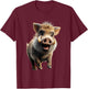 Boar Hunters Game Pigs T-Shirt - T-Shirt | Maroon