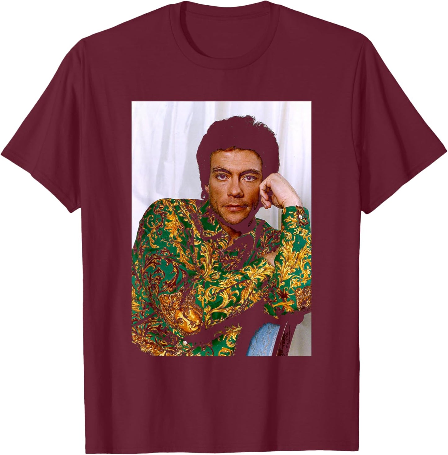 Jean-Claude Van Damme Universal Soldier Timecop Actor T-Shirt - T-Shirt | Maroon