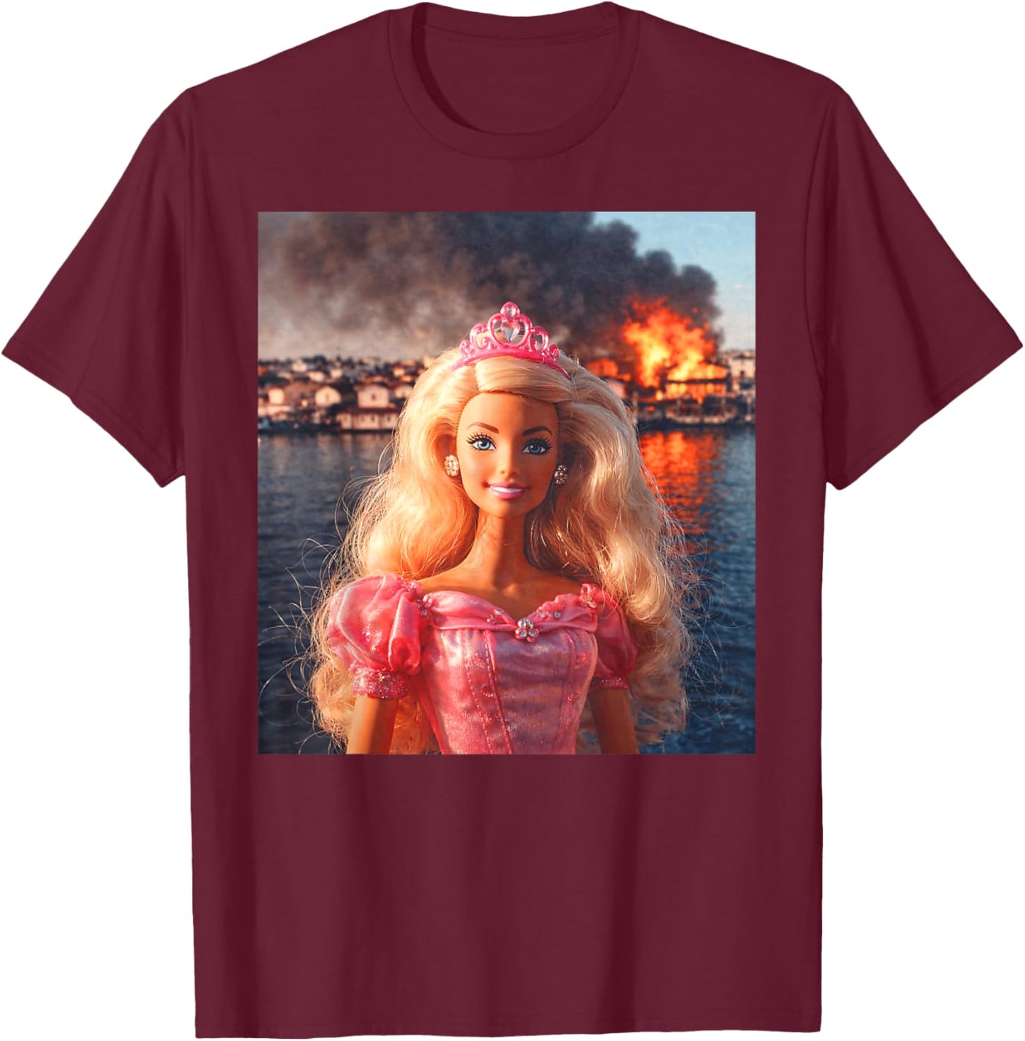 Disgusted Face Meme Doll Babe X Only Cute Baby Love Fans T-Shirt - T-Shirt | Maroon