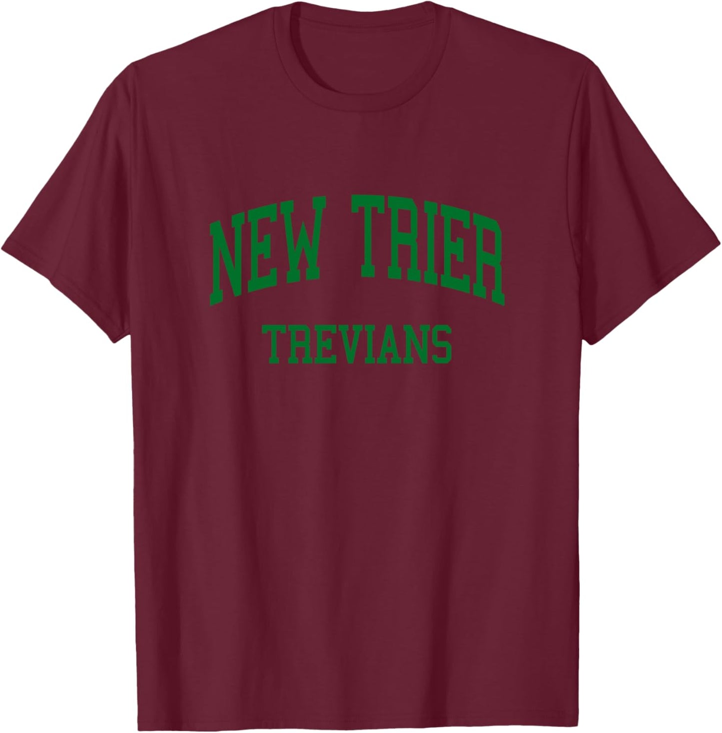 New Trier High School HS Winnetka IL Retro T-Shirt - T-Shirt | Maroon