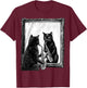 Cat Playing Saxophone Music Saxophonist Funny Musician Lover T-Shirt - T-Shirt | Maroon