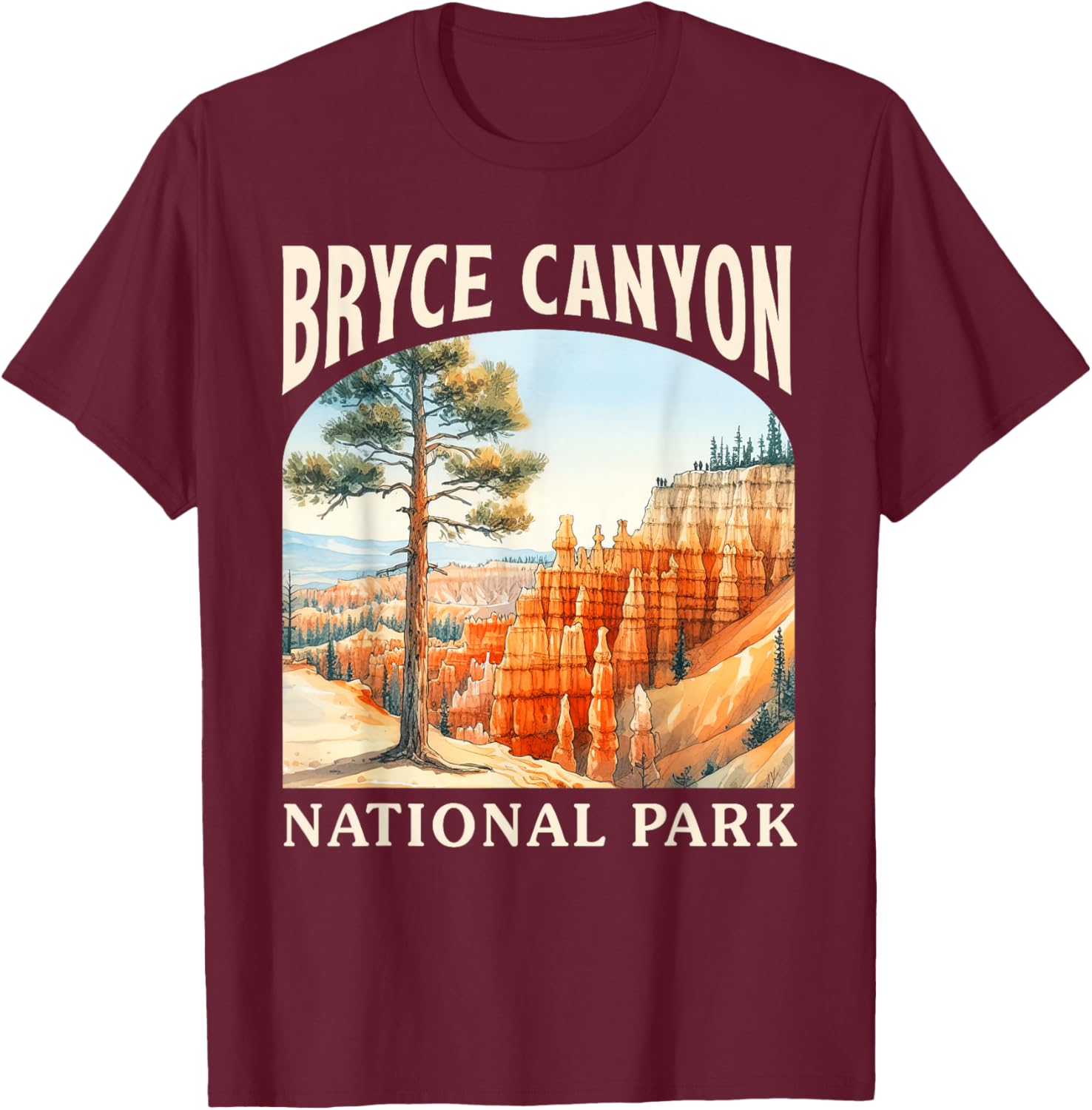 Bryce Canyon National Park Utah Trip Nature Exploring Lover T-Shirt - T-Shirt | Maroon