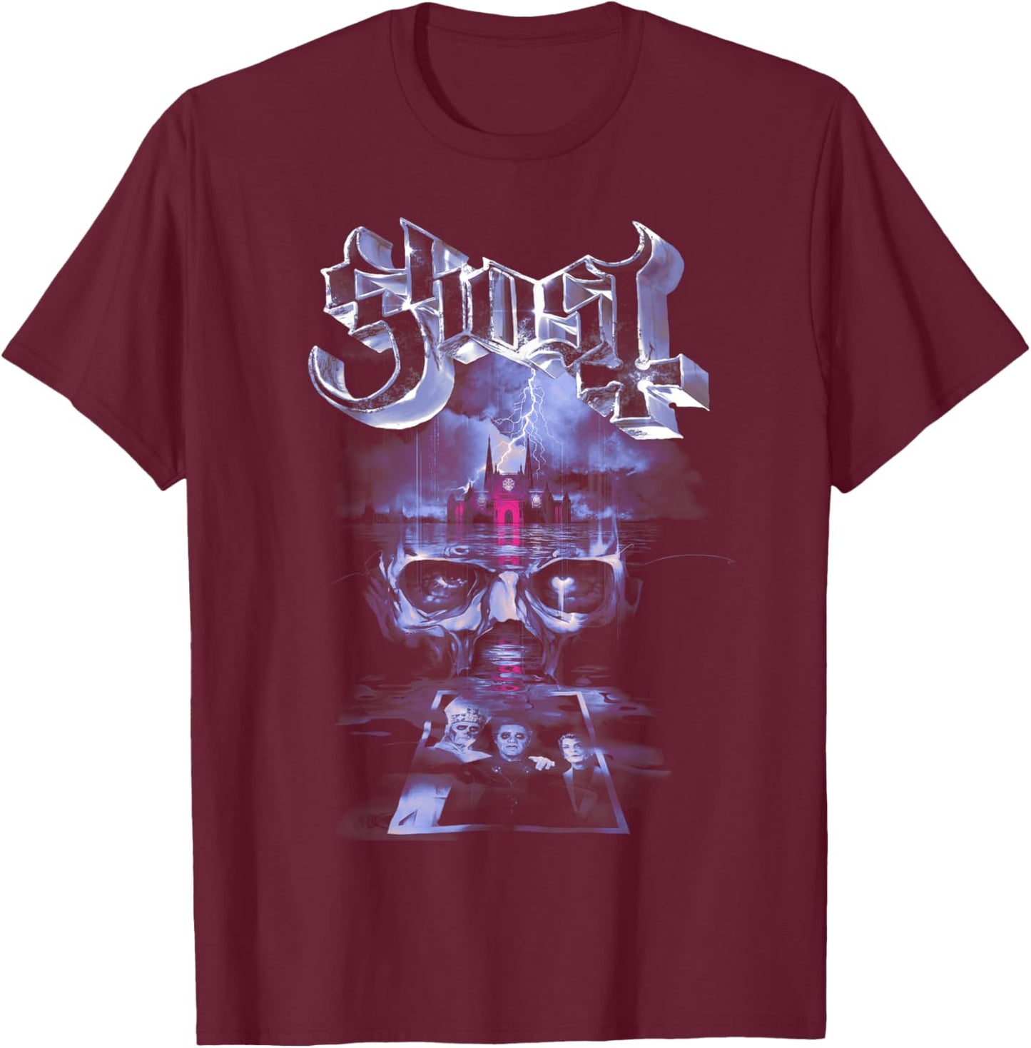Ghost – Emeritus Legacy Asphalt T-Shirt - T-Shirt | Maroon