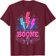 Boone Family Name I Love Boone Personalized Vintage T-Shirt - T-Shirt | Maroon