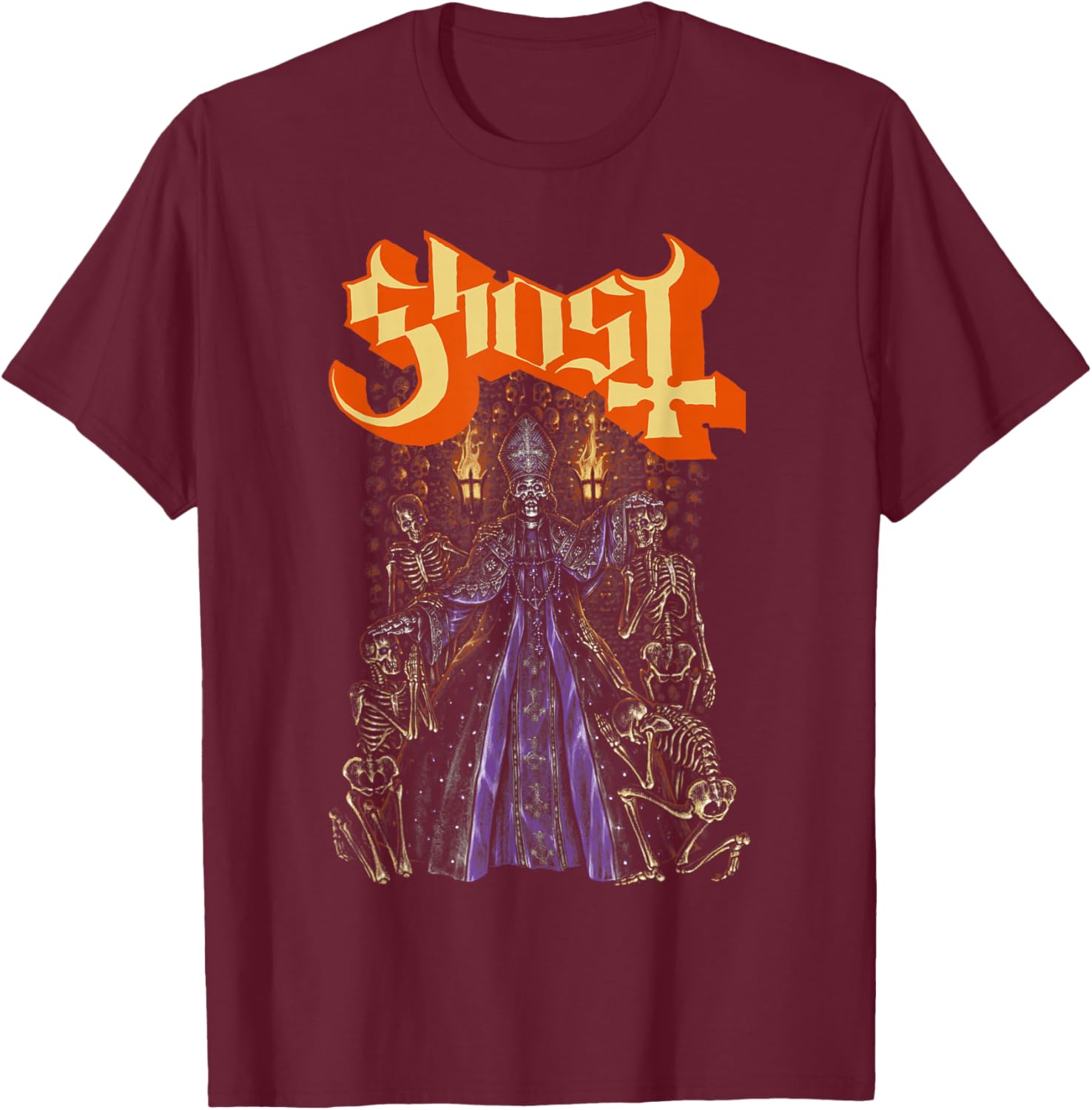 Ghost Blessings of V Exclusive T-Shirt - T-Shirt | Maroon