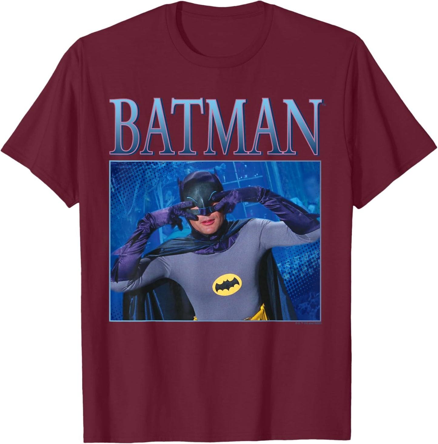 Batman Classic TV Series Dancing T-Shirt - T-Shirt | Maroon
