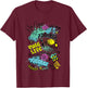 Fuggler Funny Ugly Monsters Graffiti Tags Kids T-Shirt - T-Shirt | Maroon