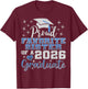 Super Proud Favorite Sister of 2026 Graduate Senior Family T-Shirt - T-Shirt | Maroon