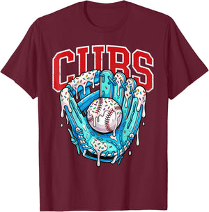 Vintage Cubs Name Personalized Retro Women Kid T-Shirt - T-Shirt | Maroon