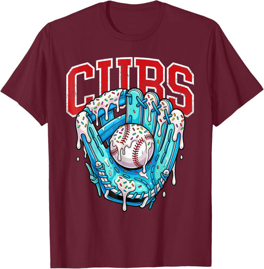Vintage Cubs Name Personalized Retro Women Kid T-Shirt - T-Shirt | Maroon