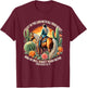Vintage Western Christian Cowgirl Proverbs 3:5-6 Costume T-Shirt - T-Shirt | Maroon