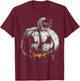 Pumpkin Costume Halloween Graphic Art Pumpkin T-Shirt - T-Shirt | Maroon