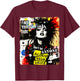 Punk Girl Graffiti 90s Urban Grunge Art Distressed Vintage T-Shirt - T-Shirt | Maroon