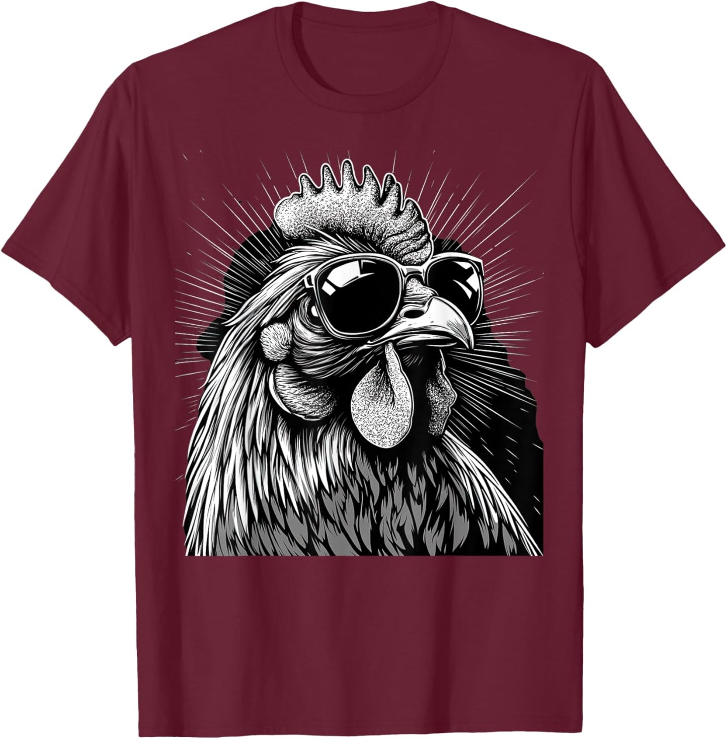 Funny Chicken cool Graffiti Urban art street T-Shirt - T-Shirt | Maroon