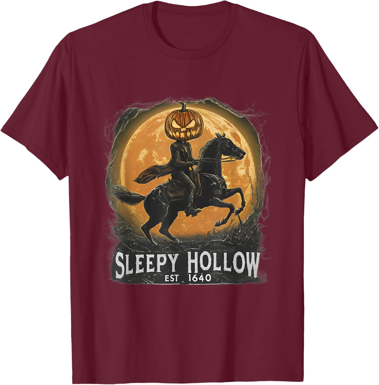 Sleepy Hollow Headless Horseman T-Shirt - T-Shirt | Maroon