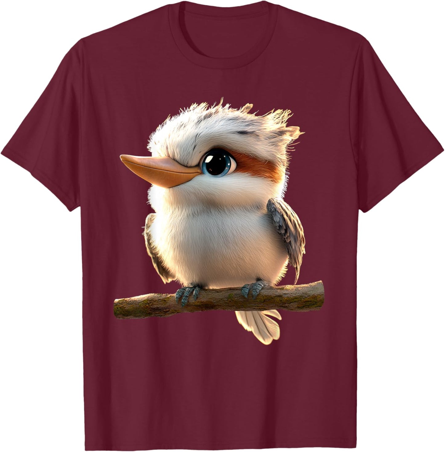 Kookaburra Bird Australien Birds Cute Laughing Kookaburra T-Shirt - T-Shirt | Maroon