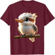 Kookaburra Bird Australien Birds Cute Laughing Kookaburra T-Shirt - T-Shirt | Maroon