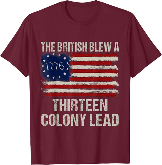 13 Colony Sarcastic Fourth T-Shirt - T-Shirt | Maroon