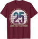 25 Year Old Gifts Vintage 2000 Limited Edition 25th Birthday T-Shirt - T-Shirt | Maroon
