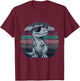 T-Rex Retro Männer Kinder Frauen Lustiger Dinosaurier T-Shirt - T-Shirt | Maroon