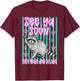 Last Day of School See Ya Soon Raccoon Fifth Grade T-Shirt - T-Shirt | Maroon