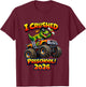 Kids I Crushed Preschool 2026 Pre-K Grad 2026 T-Shirt - T-Shirt | Maroon
