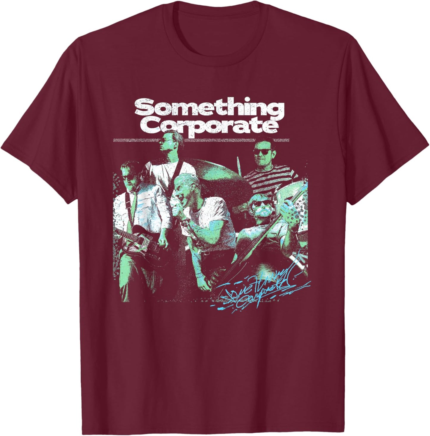 Something Corporate - Band Photo T-Shirt - T-Shirt | Maroon