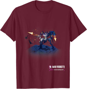 War Robots 10th Anniversary – Nether , Small T-Shirt - T-Shirt | Maroon