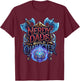 Nerdy Dads Build Character Funny RPG Dice Tabletop Gamer T-Shirt - T-Shirt | Maroon