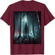 Haunted Forest T-Shirt - T-Shirt | Maroon