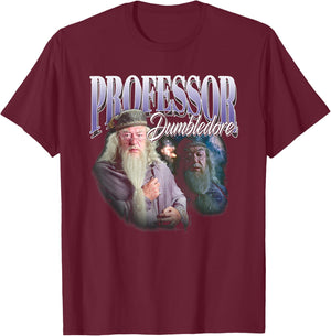 Harry Potter Professor Dumbledore Homage T-Shirt - T-Shirt | Maroon