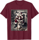 Funny Xmas Cat Selfie Santa Ugly Sweater Christmas Outfit T-Shirt - T-Shirt | Maroon