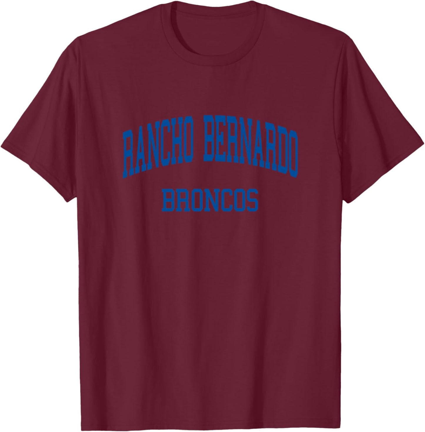 Rancho Bernardo High School HS San Diego CA Retro T-Shirt - T-Shirt | Maroon