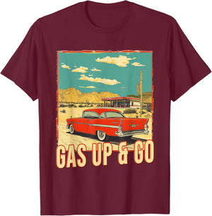 Route 66 Centennial Mother Road 100 Years 2026 Historic T-Shirt - T-Shirt | Maroon