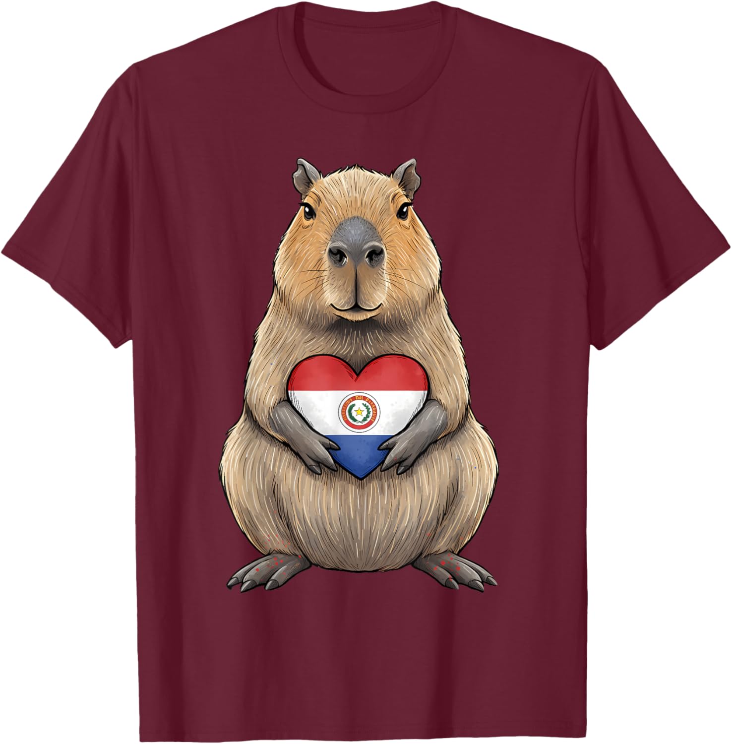 Paraguay Roots Paraguayische Flagge T-Shirt - T-Shirt | Maroon