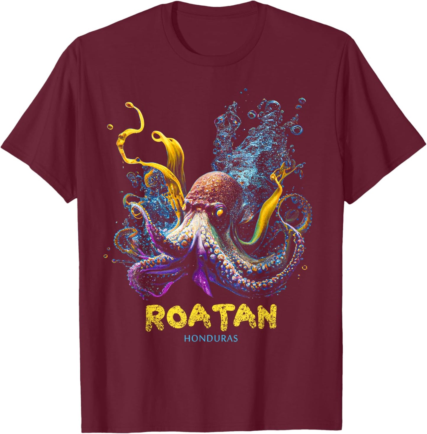 Roatan Honduras T-Shirt - T-Shirt | Maroon