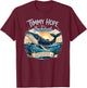 Timmy Hope Buckelwal Wal Meer Ozean Natur Design T-Shirt - T-Shirt | Maroon