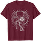 Vampire Cat Zombie Horror Goth Alt Evil Occult Deathcore Art T-Shirt - T-Shirt | Maroon
