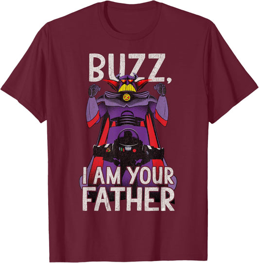 Disney Pixar Toy Story I Am Your Father Buzz T-Shirt - T-Shirt | Maroon