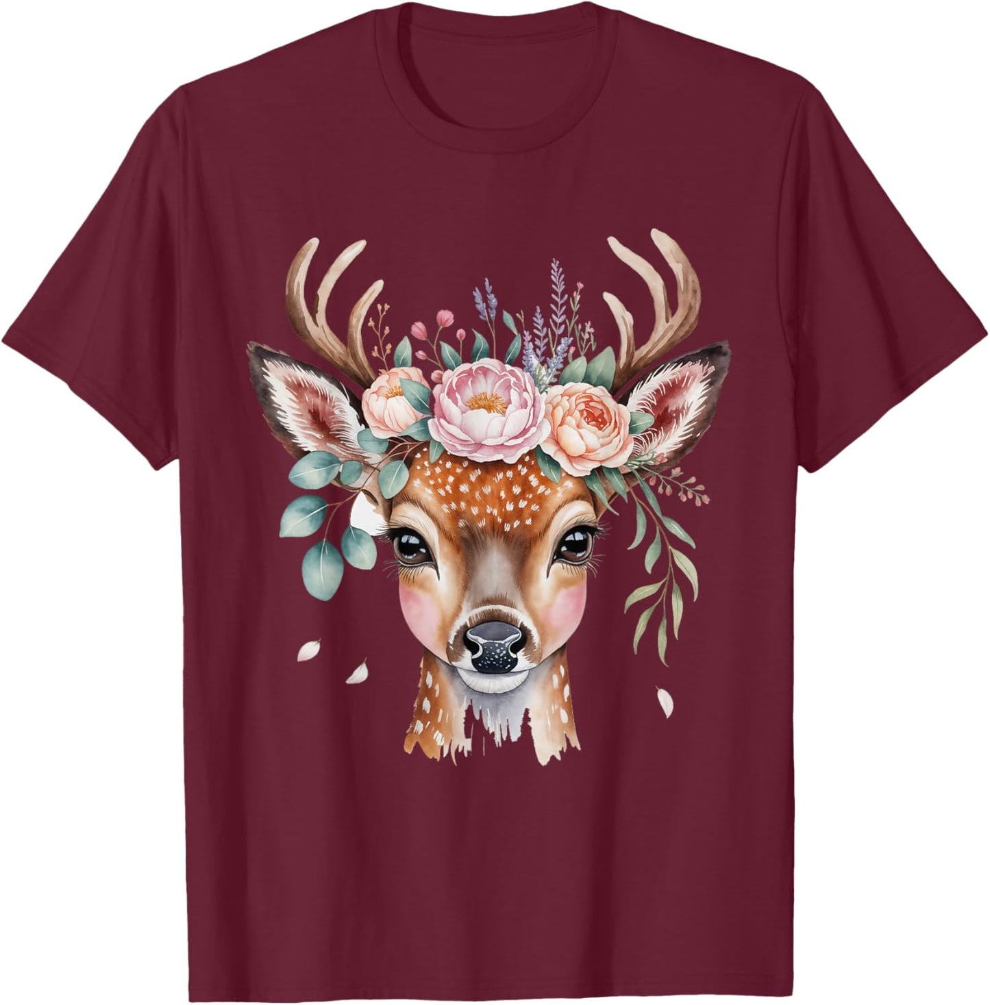 Deer Costume Women's Dirndl Costume Carnival T-Shirt - T-Shirt | Maroon