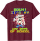Bruh No My Examen Funny Brainrot 100 Days of School for Kids T-Shirt - T-Shirt | Maroon