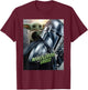 Star Wars The Mandalorian and Grogu Official Movie Poster T-Shirt - T-Shirt | Maroon