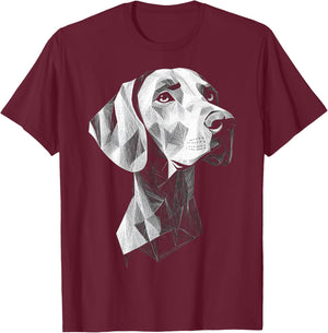 Weimaraner Dog Motif Pet Art Weimaraner Women Kids T-Shirt - T-Shirt | Maroon