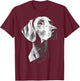 Weimaraner Dog Motif Pet Art Weimaraner Women Kids T-Shirt - T-Shirt | Maroon