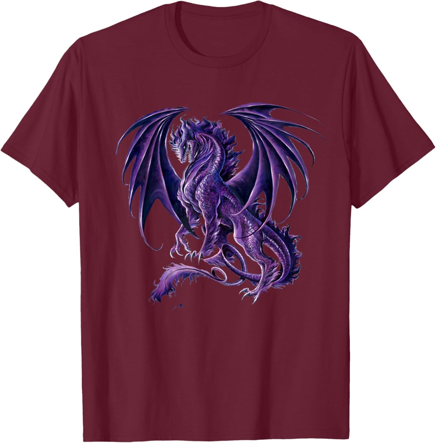 Ruth Thompson Art, Dragon Draco T-Shirt - T-Shirt | Maroon